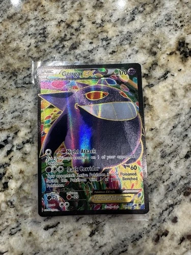 New ListingPokémon TCG XY Phantom Forces Gengar EX Full Art Ultra Rare Card 114/119
