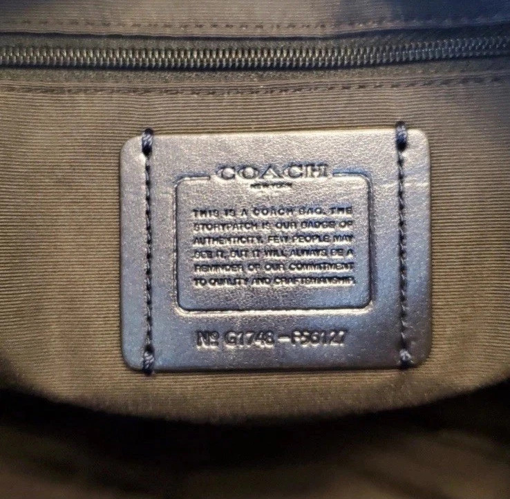 Coach Kelsey Large Soft Pebbled Leather Zip Tote  Double Handle Satchel #coach - Image 4 of 4