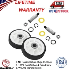 2Pack Dryer Roller Wheel Drum Support Kit 303373K For Maytag 12001541 312948
