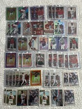 Bobby Dalbec Rookie Refractors, Base Cards lot of 48 Boston Red Sox (296A)