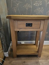 Dunelm Solid Oak Sideboard, Console Table, Drawer &  Shelf