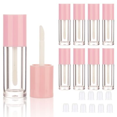 #ad 10PCS Empty Pink Mini Lip Gloss Tubes 2.5ml 0.08 OZ lipgloss Tube with Wand A... $19.13