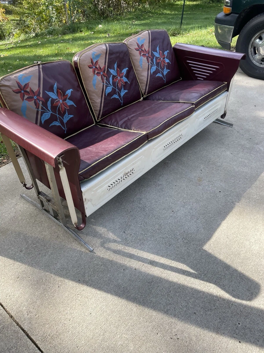 Vintage Glider Sofa Cushions Baci Living Room