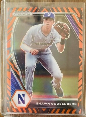 2021 Prizm Draft Picks Shawn Goosenberg Tiger Stripes #PDP184 #'ed