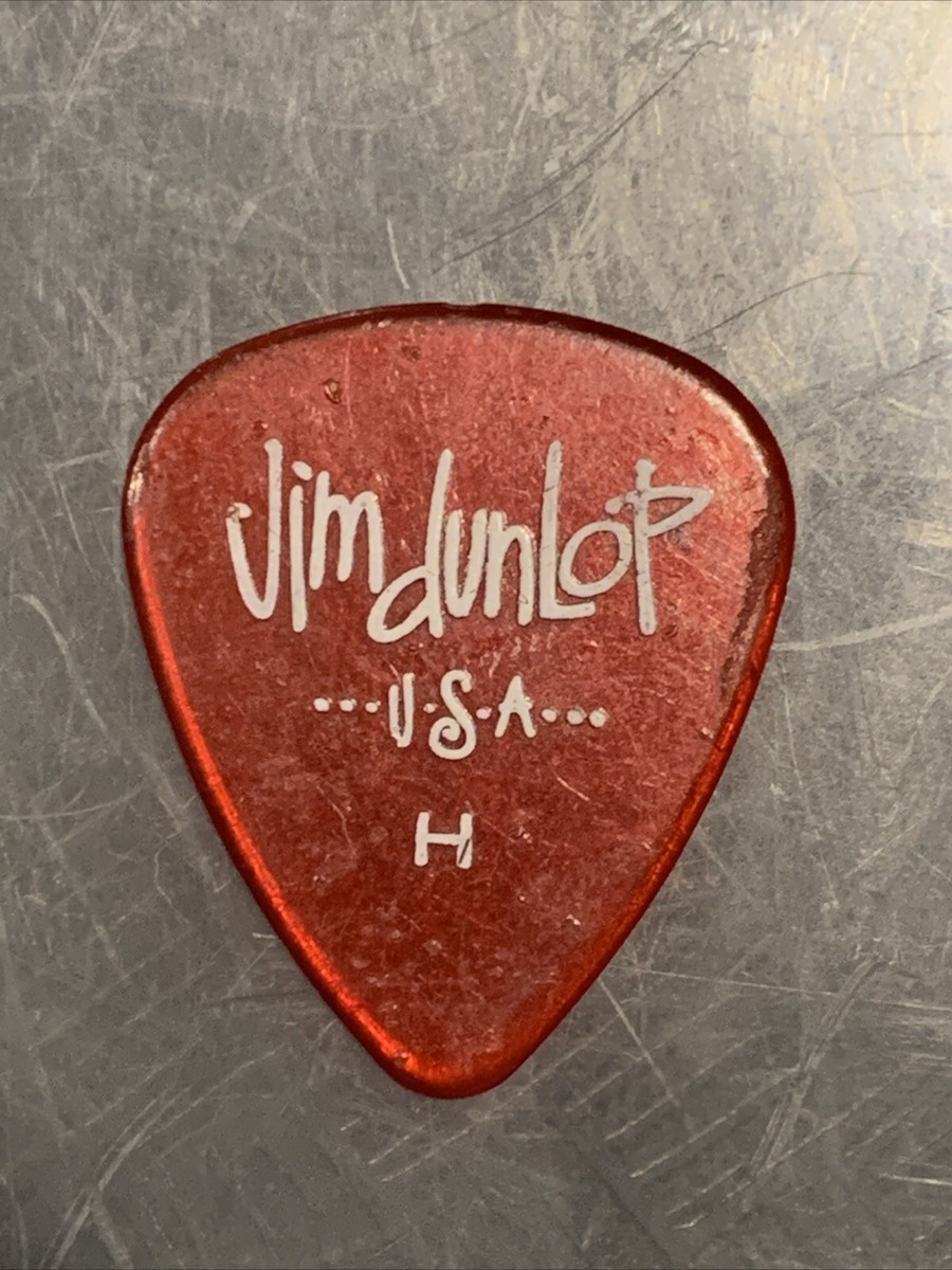 JIM DUNLOP H USA Vintage Red Clear Guitar pick Country Pop Rock