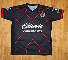 Mens Club Tijuana Xoloitzcuintles Xolos Jersey Soccer BLACK LARGE L