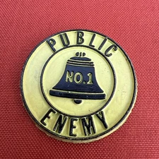 Vtg RARE Public Enemy No. 1 Ma Bell Telephone Co System Anti Rubber Magnet CWA