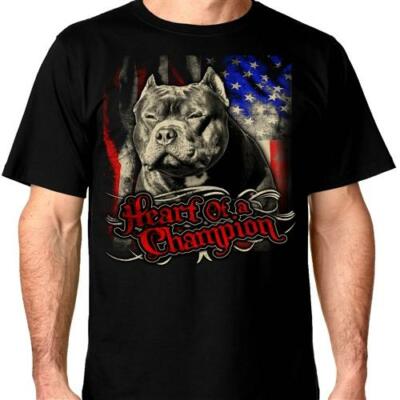American Bully Heart of a Champion Crew Neck Shirt American Bully Shirt