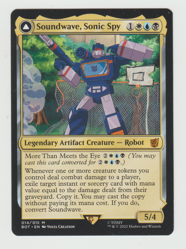 MTG Soundwave, Sonic Spy (028) *Foil* Shattered Glass Transformers