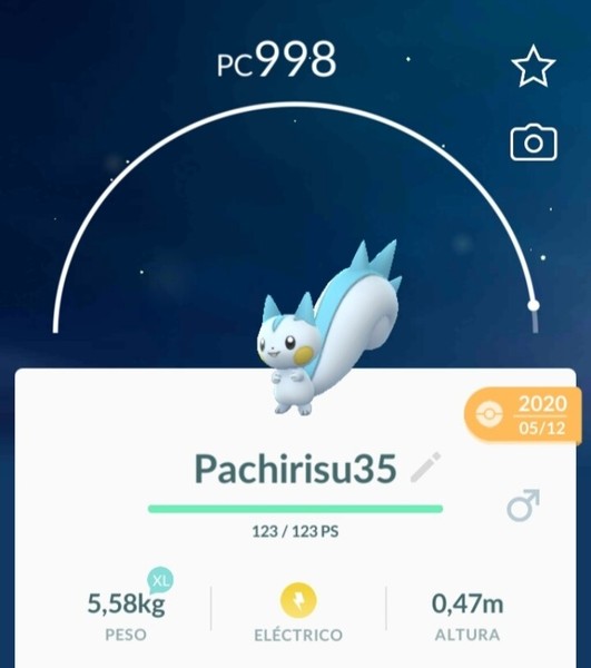 Pokemon Regional Pachirisu (lv 30 or higher PC) POKEMON GO