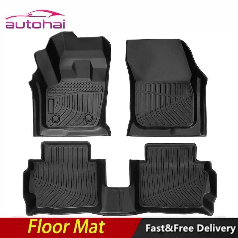 Car Floor Mats for 2013 2016 Ford Fusion All Weather TPE Rubber