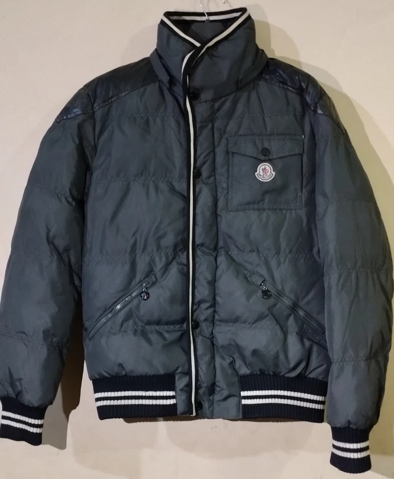Vintage Moncler Puffer Down Jacket Black & Grey Size Medium - Limited Edition - Image 2 of 4