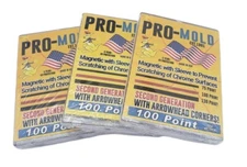 (3-Pack) Pro-Mold Magnetic with Sleeve 2ND GEN - 100pt Sleeved Size Card Holder