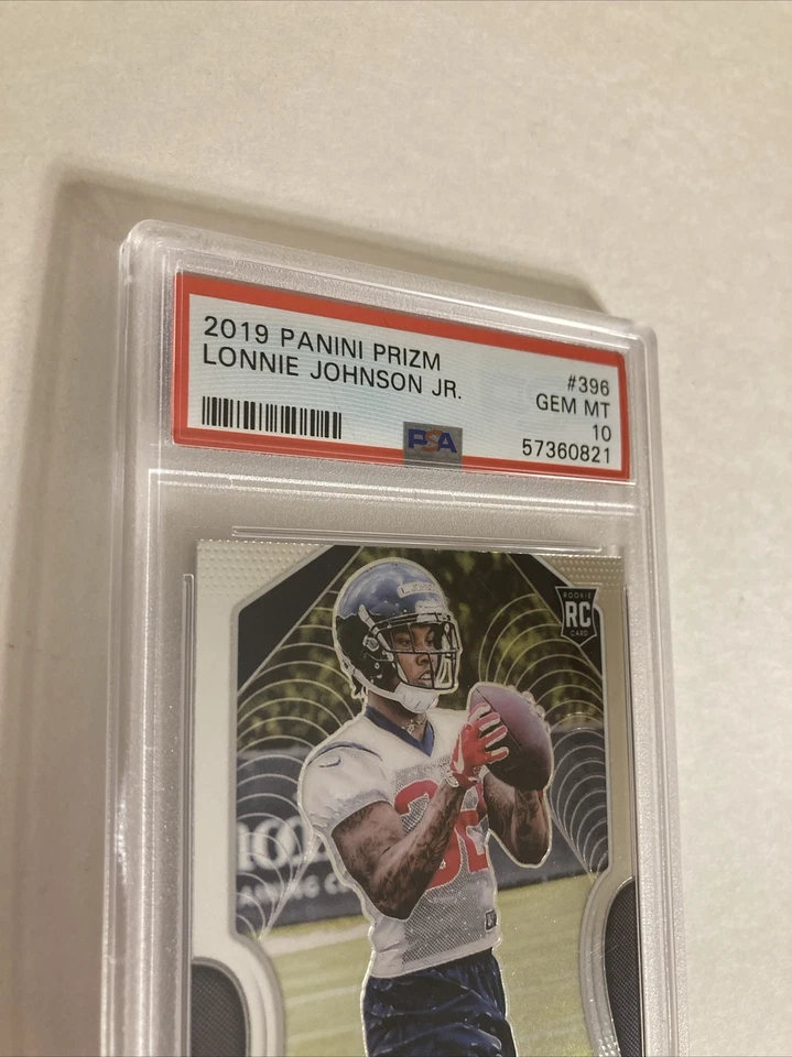2019 Panini Prizm Lonnie Johnson JR. Rookie RC #396 PSA 10 GEM MT VERY LOW POP - Image 3 of 4