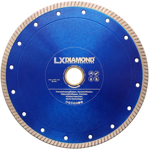 Diamanttrennscheiben Feinsteinzeug Fliesen Turbo-Rondo 200 mm PROFIQUALITÄT Diamanttrennscheiben Feinsteinzeug Fliesen Turbo-Rondo 200 mm PROFIQUALITÄT