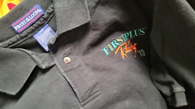 Jerry Nadeau First Plus  Racing Black  Polo Shirt L