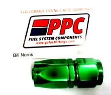 06 an Straight Show Polished Green hose end Professional Quality