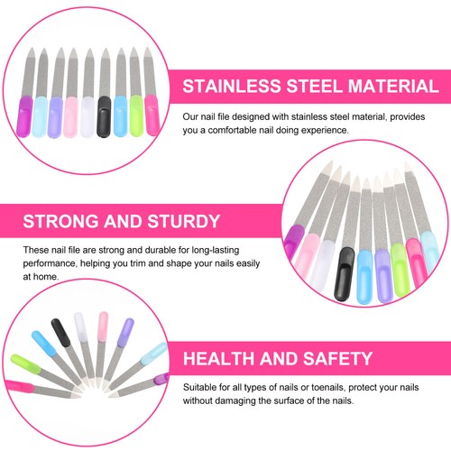 27 Pcs Lime officiel À Ongles En Acier Inoxydable Fichier De Manucure Homme