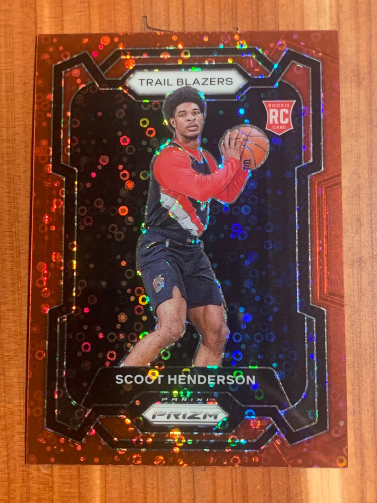 2023-24 Panini Prizm Scoot Henderson #141 RC Rookie Fast Break Red 046/100