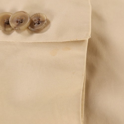 Twill Jacket Beige Tan 100% Cotton Blazer Sport Coat 40R - Picture 4 of 20