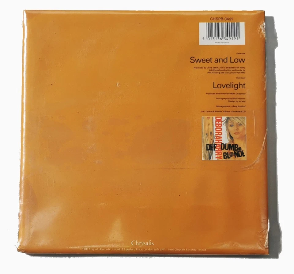 BLONDIE DEBBIE HARRY 7" Sweet And Low POSTERBAG SEALED in Original plastic UNPLA - Image 3 of 4