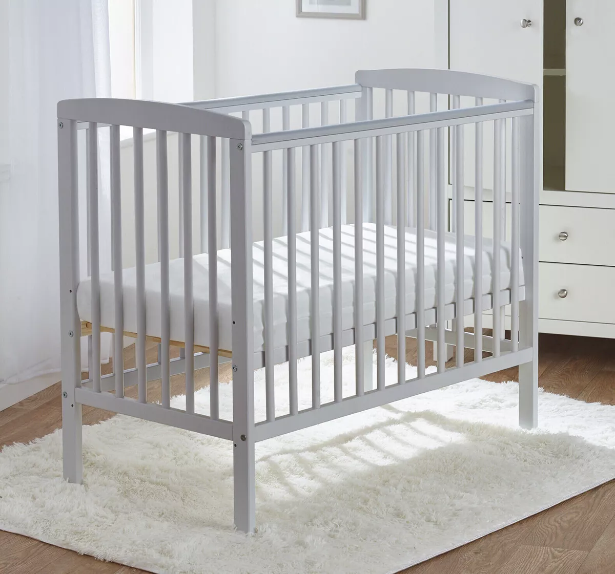 Grey clearance compact cot