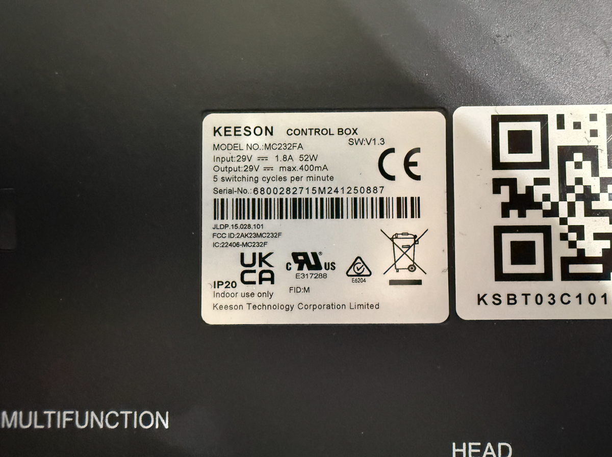 ORKIN Serta Ergomotion Keeson Control Box MC232FA | eBay