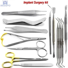 Implant Surgery Kit Dentistry Surgical Dental Instruments Lucas Currette X11 Set