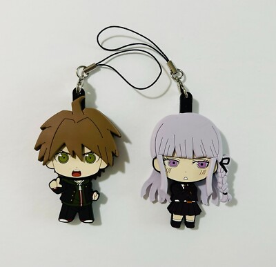 Makoto Naegi Kyoko Kirigiri 2 Trading Rubber Straps Face Change Danganronpa GSC