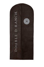 DOUBLE D RANCH Brown Zipper GARMENT CLOTHES HANGING BAG