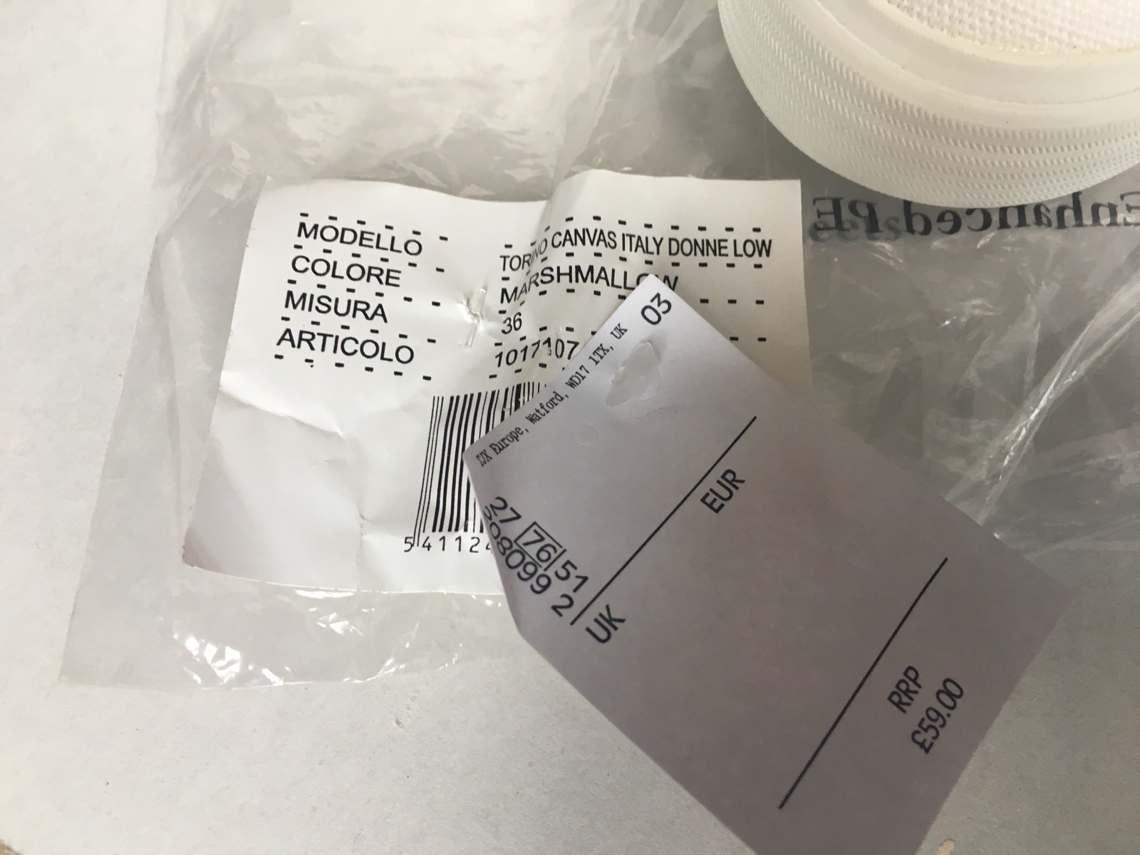 PANTOFOLA D’ORO Pantofola D'oro Torino Donne scarpe da ginnastica basse in tela nuove EUR 36