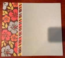 13.5" x 12.5" x 1" Binder 12" x12" Scrapbooking Binder Turquoise Floral