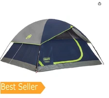 Coleman Sundome Camping Tent,4 Person Dome Tent
