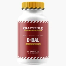 CRAZYBULK D-BAL MUSCLE BUILDER STRENGTH GAIN 90 CAPSULES - FRESH STOCK