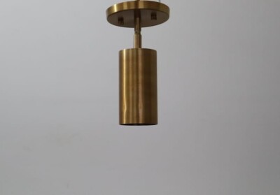 Handcrafted Brass Ceiling Light Elegant Flush Mount Fixture
