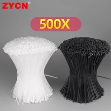 Nylon Cable Ties Self-Locking Zip Ties Wire Fastening Straps 100/200/500PCS