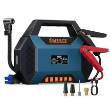 2500A Car Jump Starter with Air Compressor - 120PSI Tire Inflator, 40W Fast C...