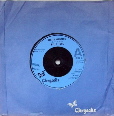 Billy Idol - White Wedding (7'', Single, Blu)