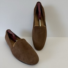 Vionic Willa II Women  s Brown Suede Slip-On Loafers Comfort Flats 11 EUC