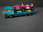 1974 Matchbox Lesney Super Kings Tractor Transporter K-21 Vintage With Tractors