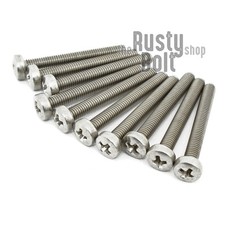 M3 x 25mm, Phillips Pan Head Screws, A2 304 18-8, Stainless Steel