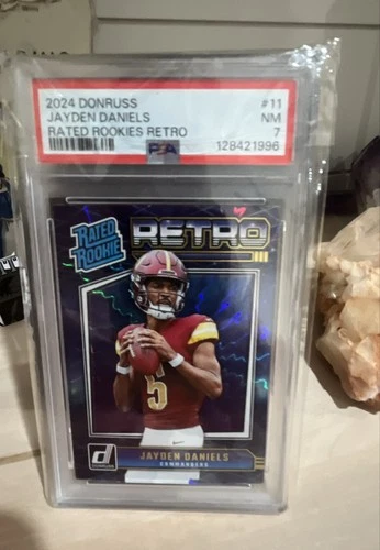 2024 Panini Donruss - Rated Rookie Retro Jayden Daniels #11 (RC) PSA 7