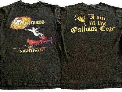 Candlemass - Nightfall Albums Black Short Sleeve T shirt Graphic tee NH25923