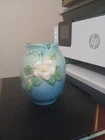 Vintage Roseville White Rose Vase - 4 1/4" -Very Nice