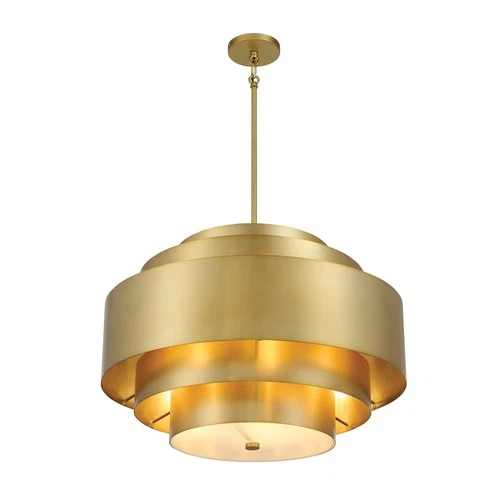 Minka Lavery 2535 Spyglass Terrace 5 Light 26"W Pendant - Brass - Picture 2 of 3