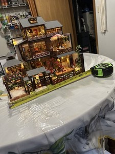 Miniature Japanese Villa - Handcrafted, Finished Model Kit With LEDs & Music Box