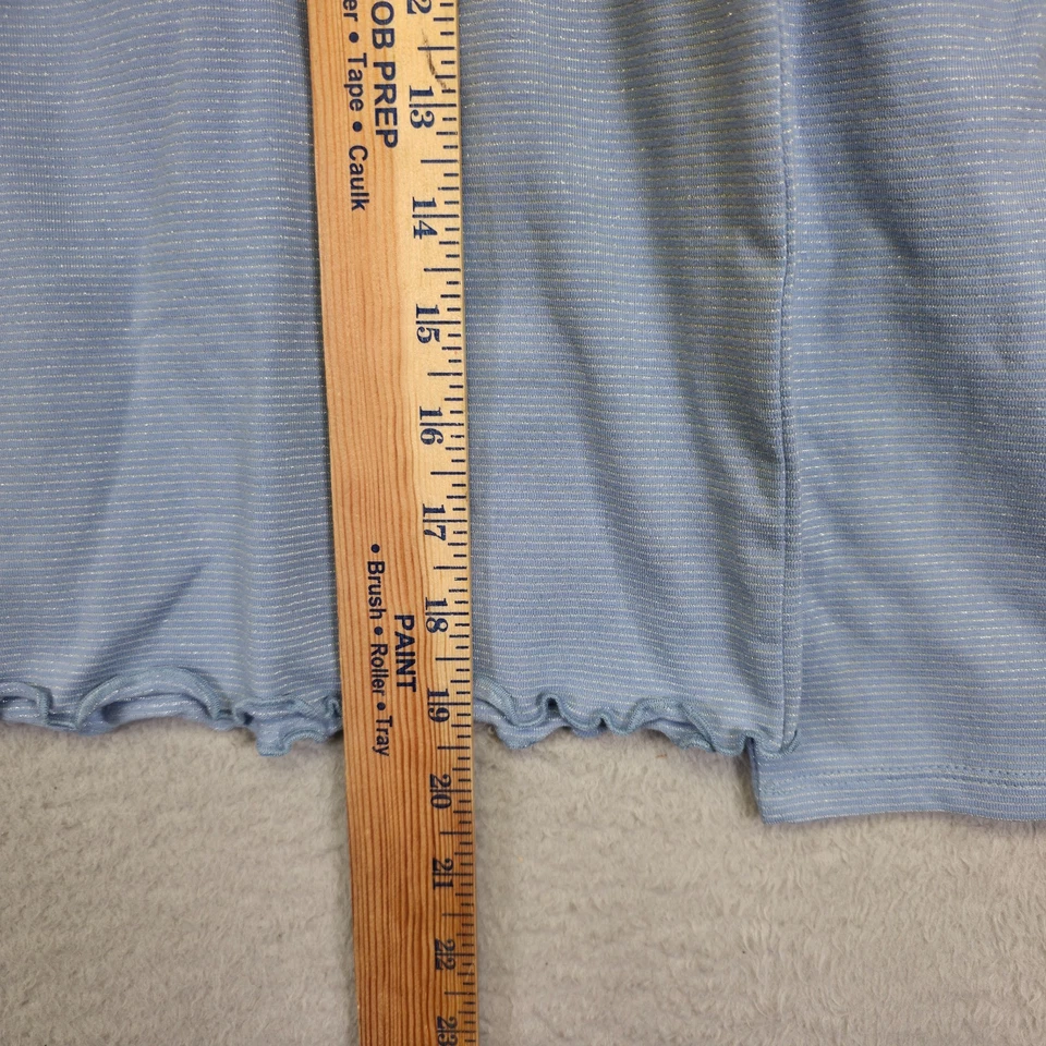 Girl Outfit Top Jeans Set 10 Blue OshKosh Bgosh Lettuce Top RSQ Girlfriend Jeans - Image 4 of 4