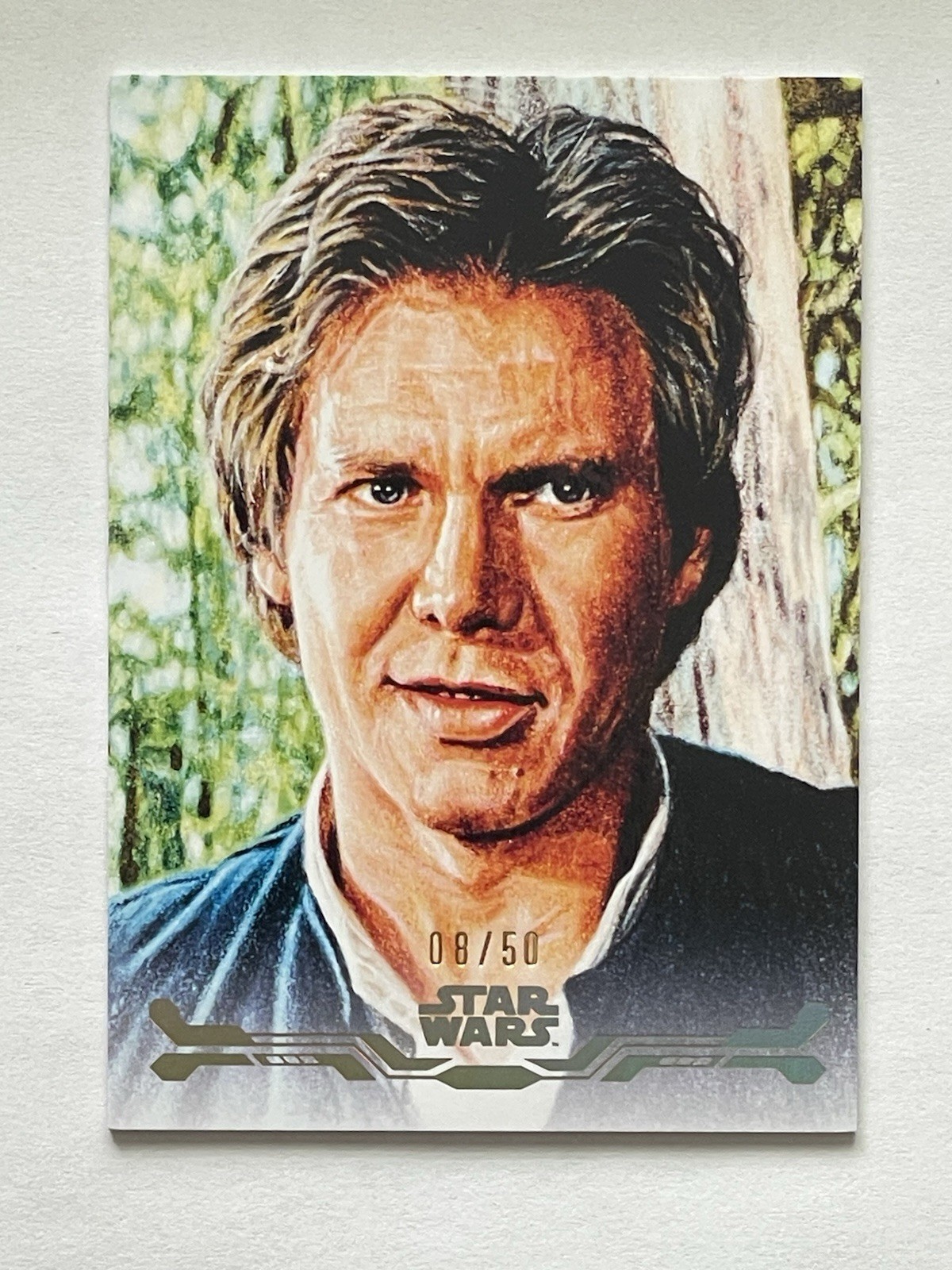 2025 Star Wars Smugglers Outpost - Han Solo - Stellar Art Card  #8/50 - NM!