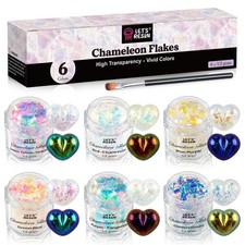 Opal Chameleon Flake, Transparent Glitter Flake for Epoxy Resin