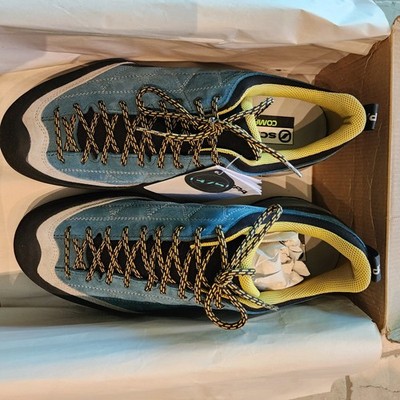 NIB SCARPA Zen Pro Approach Hiking Shoes Lake Blue/Mustard Size 43